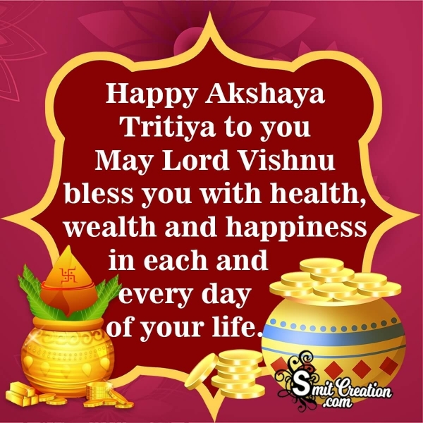 Happy Akshaya Tritiya Blessings Image