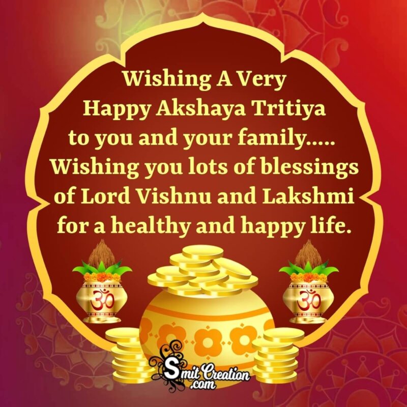 Wishing A Very Happy Akshaya Tritiya - SmitCreation.com