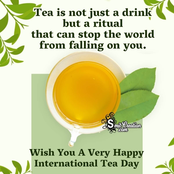 Happy International Tea Day Quote Image