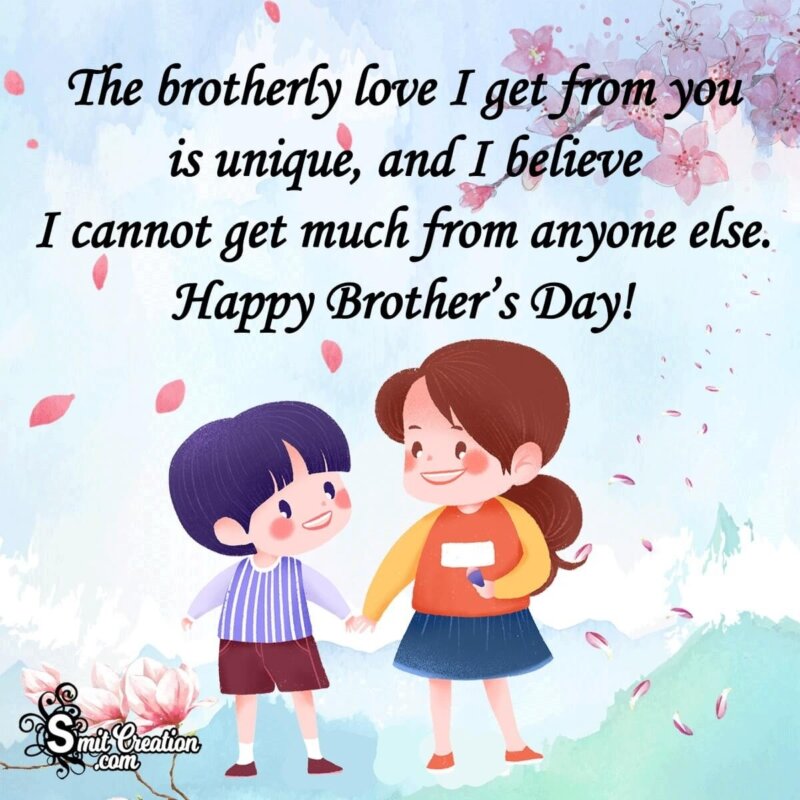 Brother's Day Wishes From Sister - SmitCreation.com