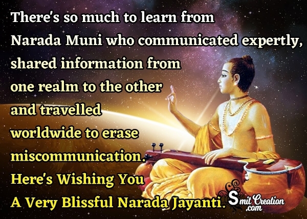 Happy Narada Jayanti Message