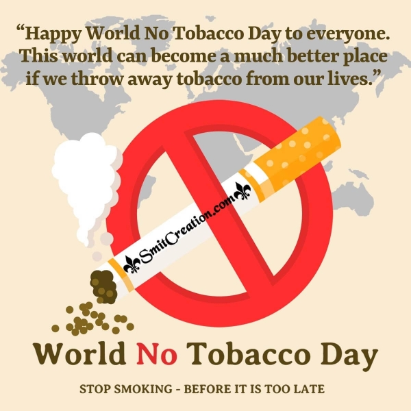 World No Tobacco Day Whatsapp Status