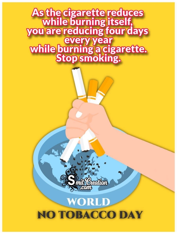 World No Tobacco Day Message Photo