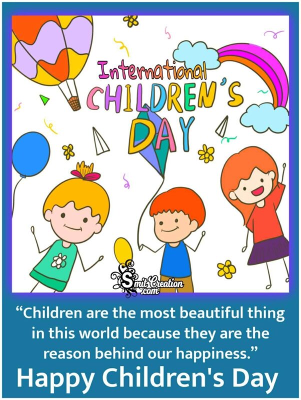 Happy International Children's Day Poster - SmitCreation.com