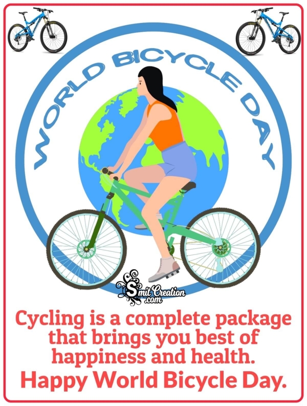 Happy World Bicycle Day Slogan