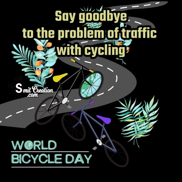 Happy World Bicycle Day Quote Image