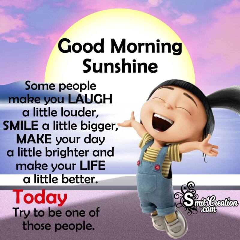 GOOD MORNING SUNSHINE QUOTES - SmitCreation.com