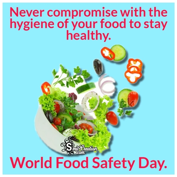 World Food Safety Day Image With Message