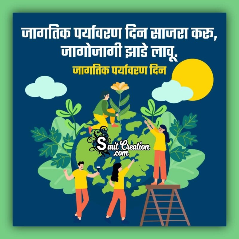 environment day essay in marathi