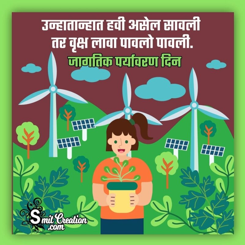 environment day essay in marathi