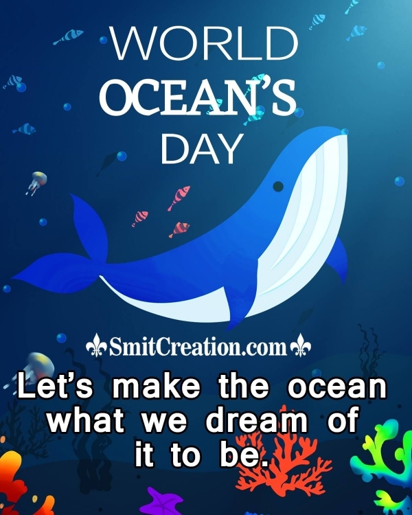 Happy Oceans day Poster