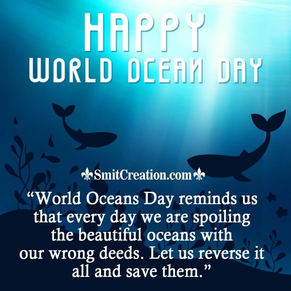 Happy World Oceans Day Message