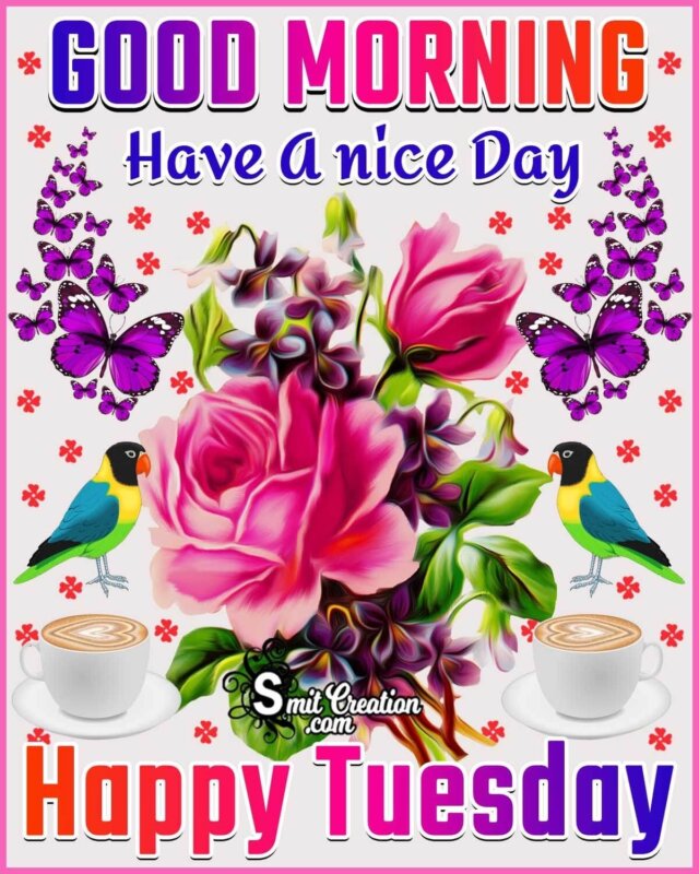 Good Morning Have A Nice Day Happy Tuesday - SmitCreation.com