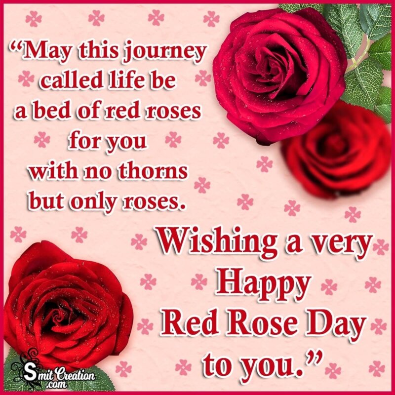 Happy Red Rose Day Wishes Messages For Friends - SmitCreation.com