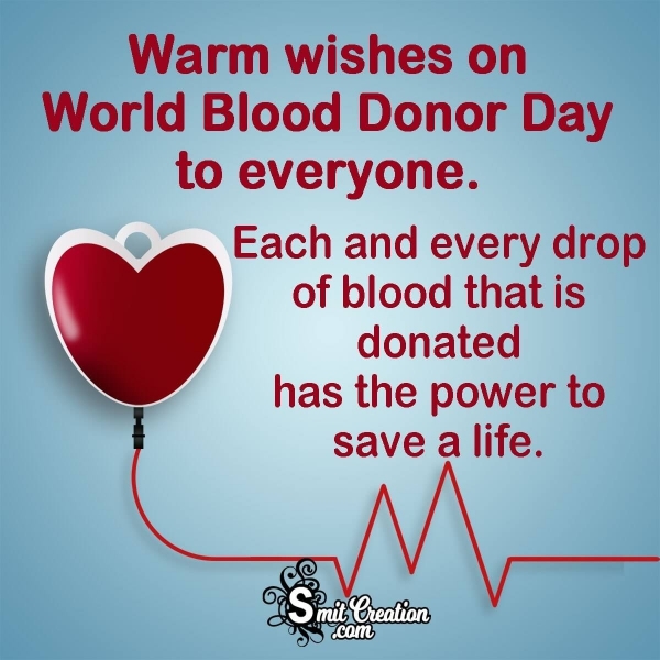 Happy World Blood Donor Day Messages