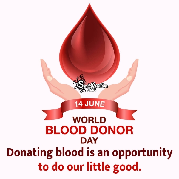 World Blood Donor Day Slogan Pic