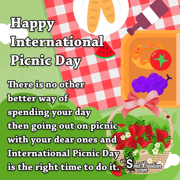 Happy International Picnic Day Message