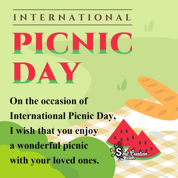 Happy International Picnic Day Wish Pic