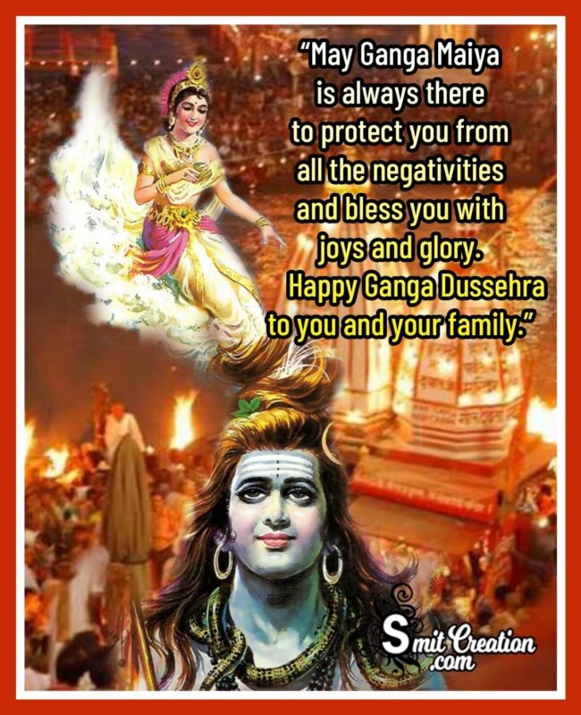 Happy Ganga Dussehra Wish Photo - SmitCreation.com