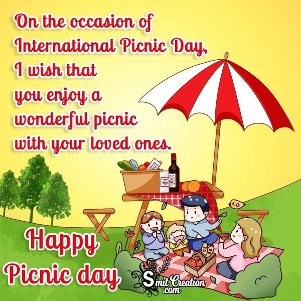 Happy Picnic Day Wish Greetings