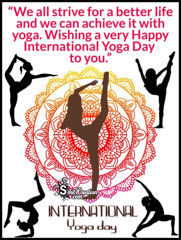 Happy International Yoga Day Poster - SmitCreation.com