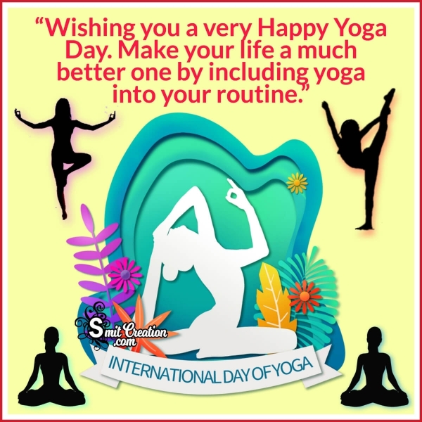 Wishing A Very Happy International Yoga Day