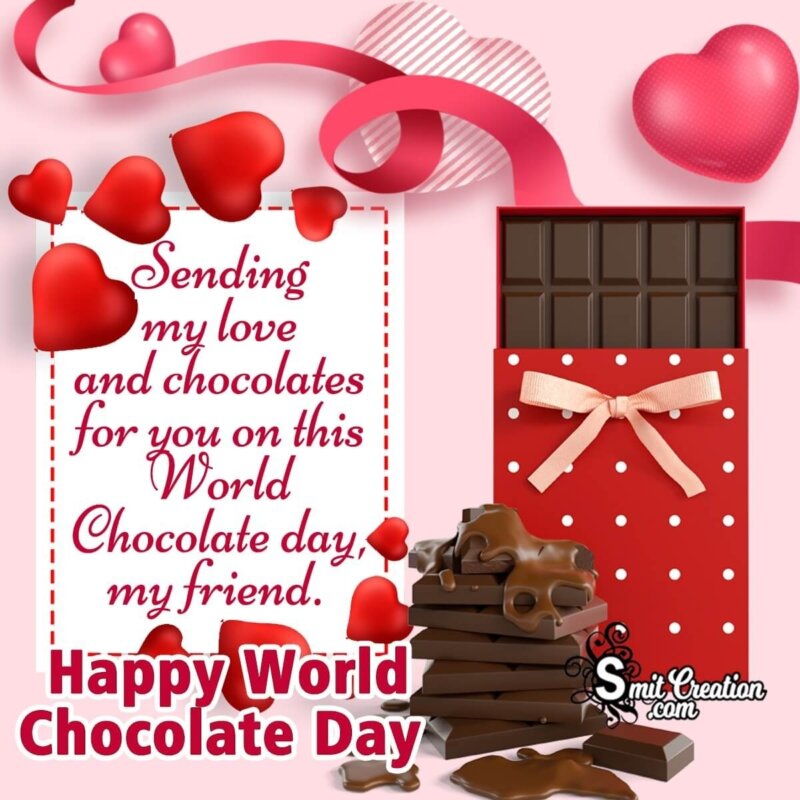 Happy World Chocolate Day My Friend - SmitCreation.com
