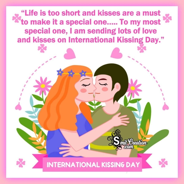 International Kissing Day Message Image
