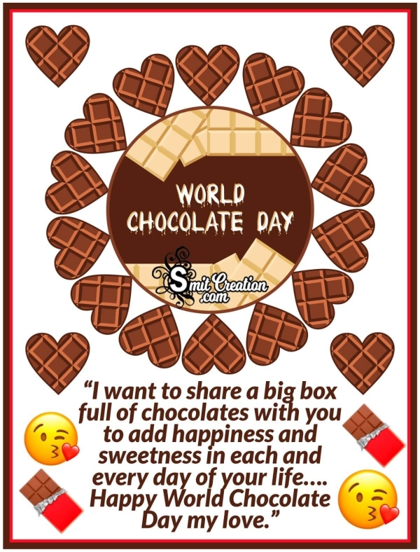 World Chocolate Day Messages for Girlfriend