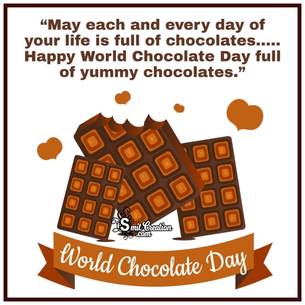 Happy World Chocolate Day For Whatsapp