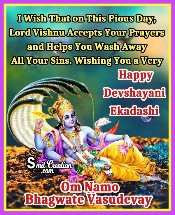 Happy Devshayani Ekadashi Wish Image