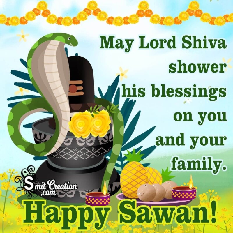 Happy Savan Mas Blessings - SmitCreation.com