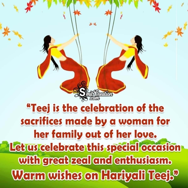 Happy Hariyali Teej Messages