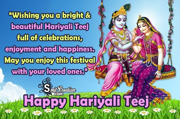 Happy Hariyali Teej Wishes