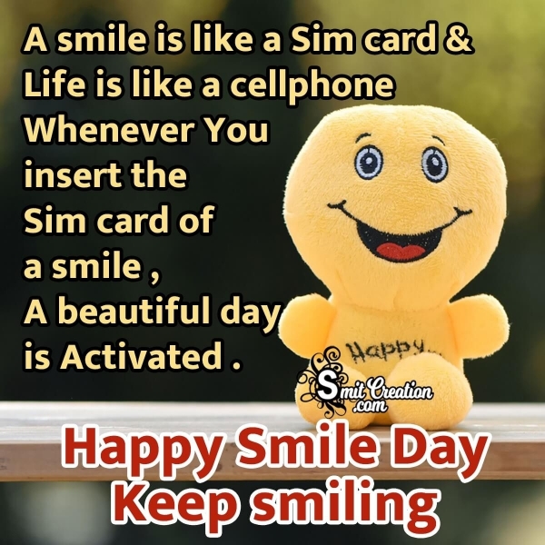 Happy Smile Day Message Image