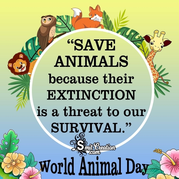 Best and Catchy World Animal Day Slogans