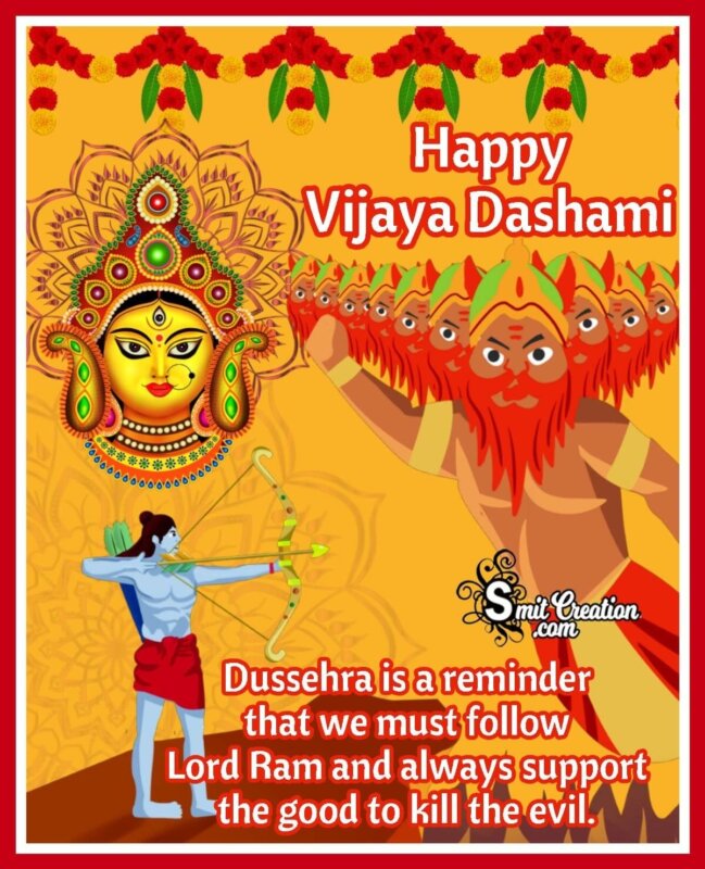 Happy Vijaya Dashami Photo - SmitCreation.com