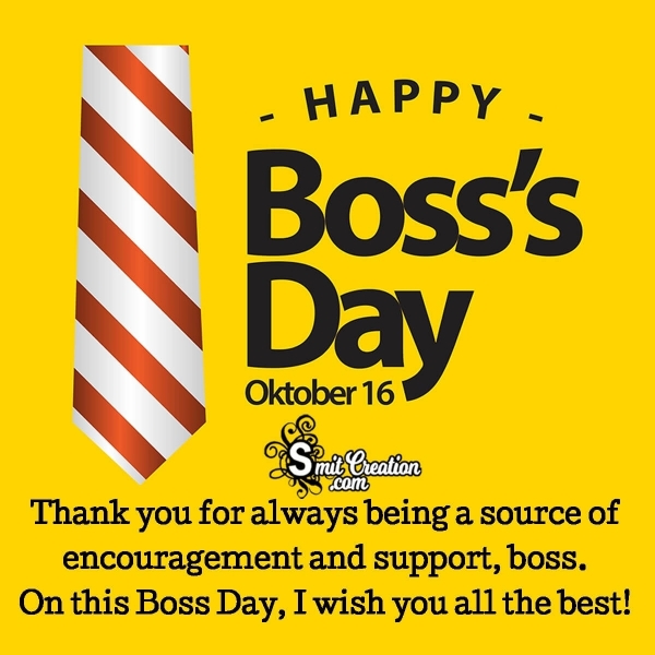 16 October Happy Boss Day