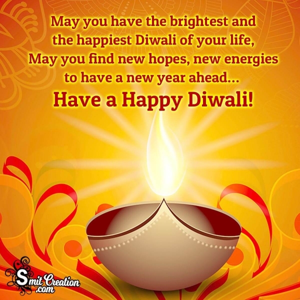 Brightest Happy Diwali Message Image