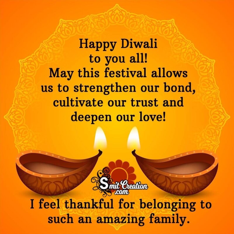 Happy Diwali Messages for Family - SmitCreation.com