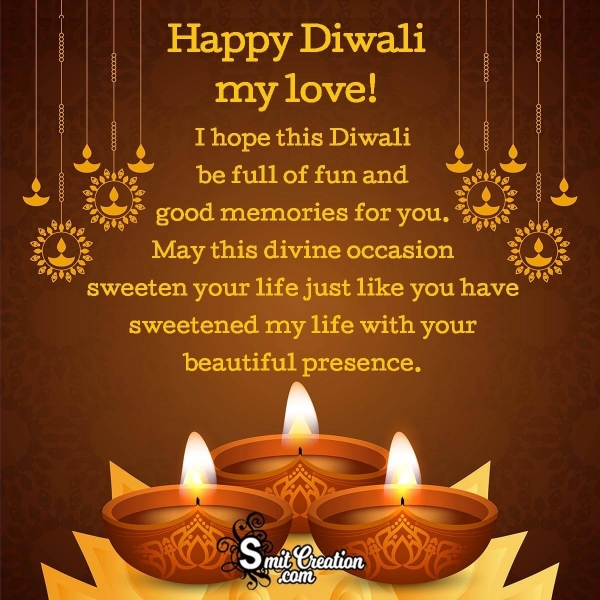 Happy Diwali My Love Messages