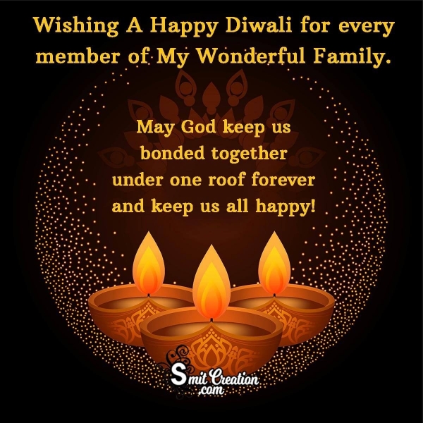 Wonderful Happy Diwali Wish For Family