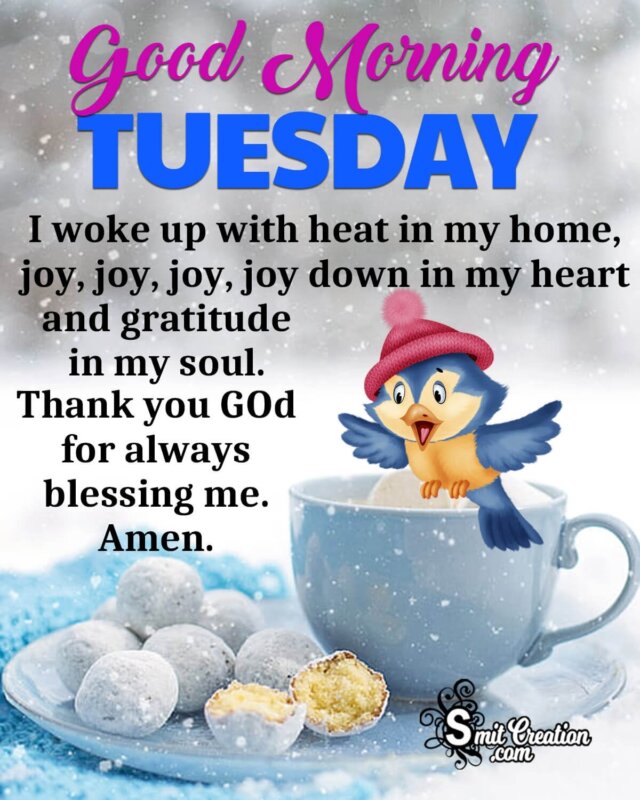 Good Morning Tuesday Status Image - SmitCreation.com