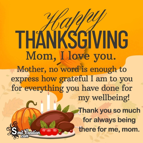 Thanksgiving Wishes for Mother