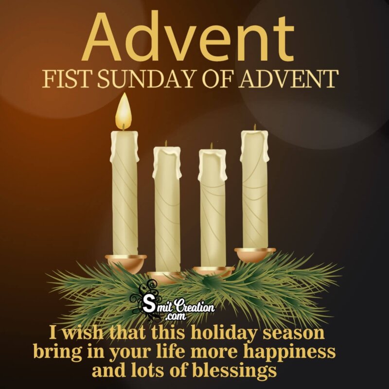 Happy Advent Sunday Wishes Message - SmitCreation.com