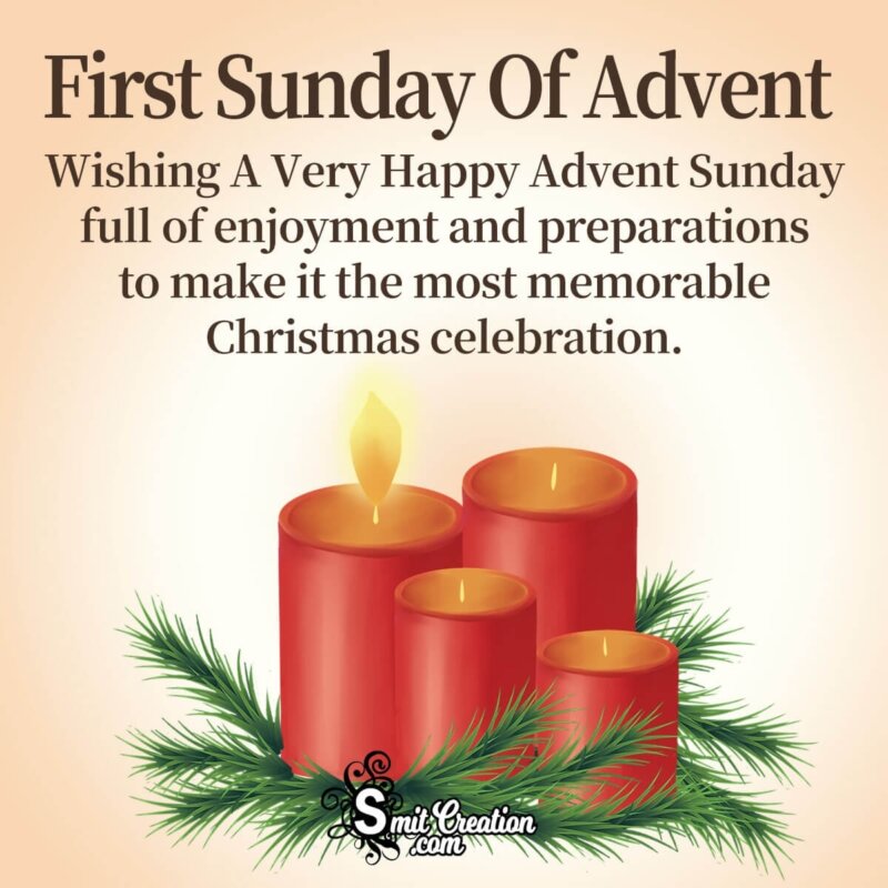 Advent Sunday Wishes Message - SmitCreation.com