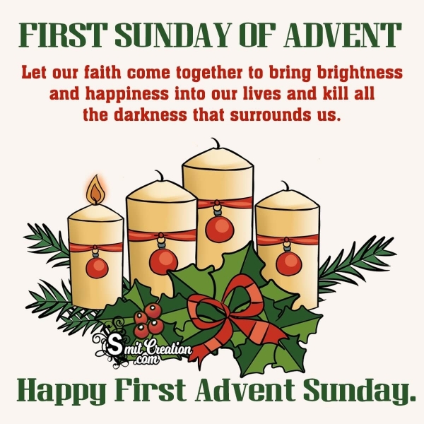 Happy First Sunday of Advent Quotes