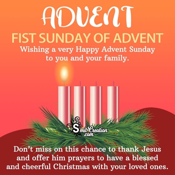 Happy Advent Sunday Whatsapp Wish