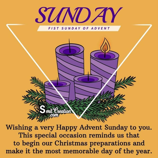Wishing A Very Happy Advent Sunday