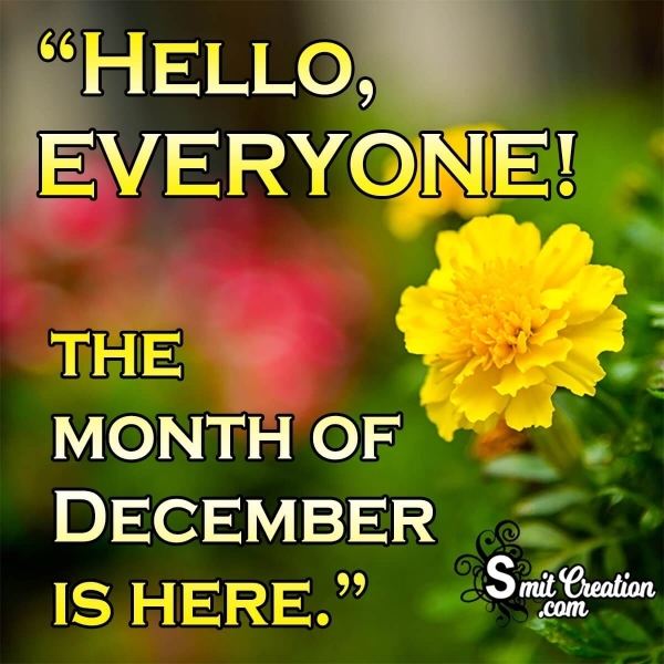 December Month Wishes, Quotes Images